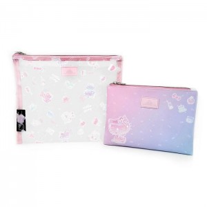 Hello Kitty Hello Kitty x Impressions Vanity 50th Anniv. Slim Pouch Set Rosas Moradas | CL_HK57554