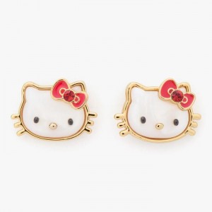 Hello Kitty Hello Kitty x Kate Spade New York Stud Earrings Doradas | CL_HK50700