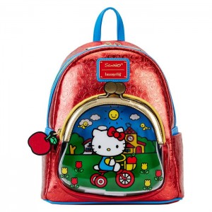 Hello Kitty Hello Kitty x Loungefly 50th Anniversary Classic Coin Purse Mini Rojas | CL_HK55062