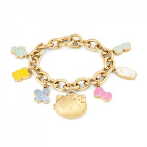 Hello Kitty Hello Kitty x MVMT 50th Anniversary Charm Bracelet Doradas | CL_HK18573