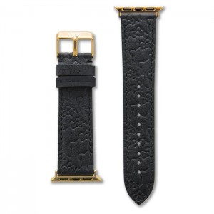 Hello Kitty Hello Kitty x Sonix Classic Black Leather Watch Band Negras | CL_HK42625