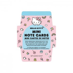 Hello Kitty Hello Kitty x Studio Oh! Classic Pink Mini Memo with Stickers Rosas Azules | CL_HK19564