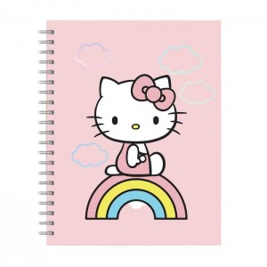 Hello Kitty Hello Kitty x Studio Oh! Classic Pink Extra-Large Spiral Notebook Rosas | CL_HK81026