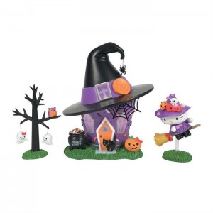 Hello Kitty Hello Kitty's Halloween Witch Tower Figurine Set Moradas | CL_HK65256