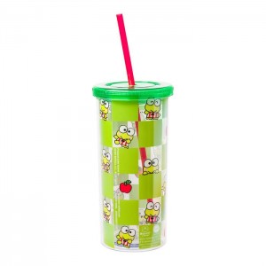 Hello Kitty Keroppi 20oz Apples Travel Tumbler Verde | CL_HK58177