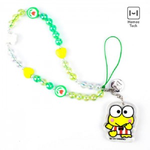 Hello Kitty Keroppi Beaded Charm Mobile Phone Wrist Strap Multicolor | CL_HK24897