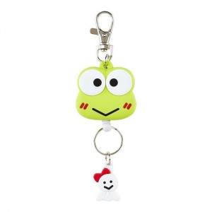 Hello Kitty Keroppi Bestie Face Badge Reel Verde | CL_HK47368