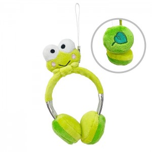 Hello Kitty Keroppi Plush Headphones Bag Charm Verde | CL_HK87391