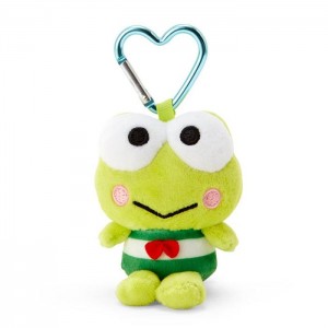 Hello Kitty Keroppi Plush Mascot All My Heart Keychain Verde | CL_HK12841