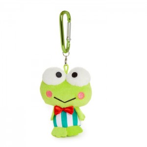 Hello Kitty Keroppi Plush Mascot Carabiner Verde | CL_HK37607