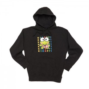 Hello Kitty Keroppi Watashi Wa Unisex Hoodie Negras | CL_HK77466