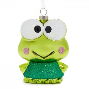 Hello Kitty Keroppi x Kat + Annie Glass Ornament Verde | CL_HK91735