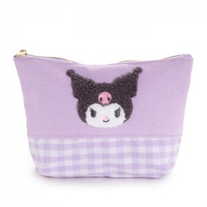 Hello Kitty Kuromi Chenille Gingham Zipper Moradas | CL_HK53611