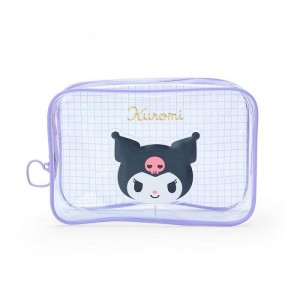 Hello Kitty Kuromi Clear Grid Zipper Moradas | CL_HK34073