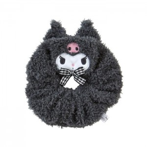 Hello Kitty Kuromi Cozy Plush Scrunchie (Gingham Bow) Negras | CL_HK65234