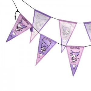 Hello Kitty Kuromi Decorative Flag Set (Camping Series) Moradas | CL_HK71884