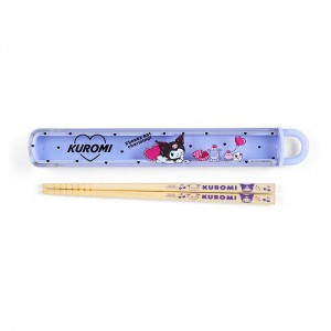 Hello Kitty Kuromi Everyday Chopsticks & Case Moradas Amarillo | CL_HK94887