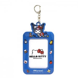 Hello Kitty Kuromi ID Badge Holder (Hello, Everyone! Series) Azules | CL_HK95433