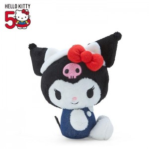 Hello Kitty Kuromi Mascot Keychain Plush (Hello, Everyone! Series) Azules Negras | CL_HK19465