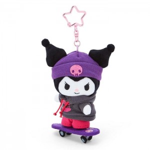 Hello Kitty Kuromi Plush Mascot Keychain (Sk8r Squad Series) Multicolor | CL_HK71831