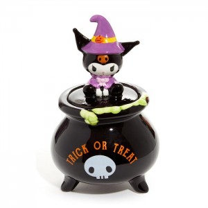 Hello Kitty Kuromi Witch Lidded Ceramic Candy Bowl Negras | CL_HK78732