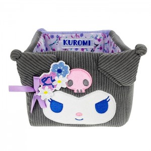 Hello Kitty Kuromi & Baku Mini Storage Bin (Charming Florals Series) Moradas | CL_HK35533