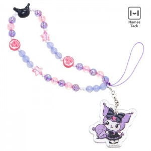 Hello Kitty Kuromi - Lolita Version Beaded Charm Mobile Phone Wrist Strap Moradas | CL_HK12641