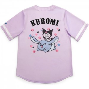 Hello Kitty Kuromi x JapanLA Baseball Jersey Moradas | CL_HK43852