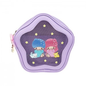 Hello Kitty LittleTwinStars Mesh Zipper (Furry Friends Series) Moradas | CL_HK71349