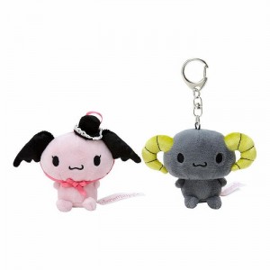 Hello Kitty Lloromannic Plush Mascot Keychain (Set of 2) Rosas Gris | CL_HK26663