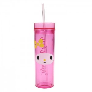 Hello Kitty My Melody 16oz Acrylic Travel Tumbler Rosas | CL_HK55851