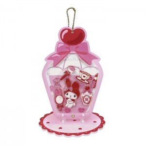 Hello Kitty My Melody Acrylic Keychain and Stand (Classic Corduroy Series) Rosas | CL_HK33996