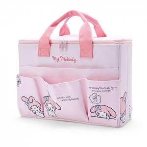 Hello Kitty My Melody Canvas Covered Storage Box Rosas | CL_HK27403