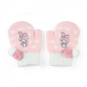 Hello Kitty My Melody Kids Cozy Mittens Rosas Blancas | CL_HK69604