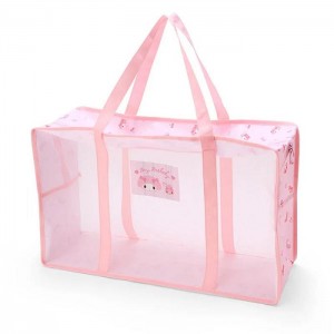 Hello Kitty My Melody Mesh Storage Tote (Large) Rosas | CL_HK82156