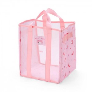 Hello Kitty My Melody Mesh Storage Tote (Medium) Rosas | CL_HK59689