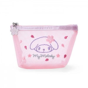 Hello Kitty My Melody Mesh Zipper (Pink Sakura Series) Rosas | CL_HK74102