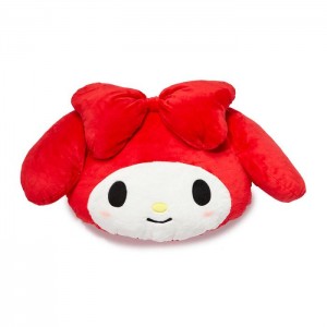 Hello Kitty My Melody Oversized Face Plush (Just Lounging Series) Rojas | CL_HK77284