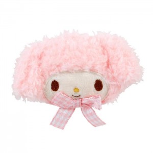 Hello Kitty My Melody Plush Hair Clip (Gingham Bow) Rosas | CL_HK27191