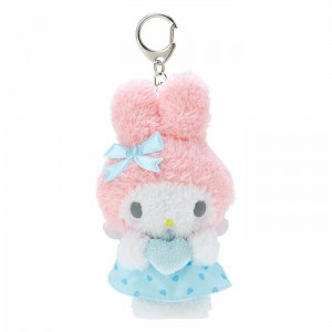 Hello Kitty My Melody Plush Keychain Mascot (Dreaming Angel Series Pt 2) Rosas Azules | CL_HK83589