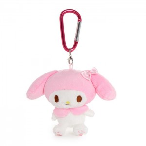 Hello Kitty My Melody Plush Mascot Carabiner Rosas | CL_HK52312