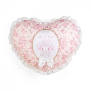 Hello Kitty My Melody Quilted Throw Pillow (White Strawberry Series) Rosas | CL_HK56146