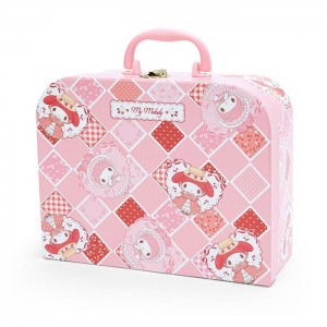 Hello Kitty My Melody Red Akamelo Storage Suitcase Rosas | CL_HK89295