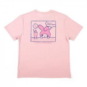 Hello Kitty My Melody Relaxed Tee Rosas | CL_HK76775