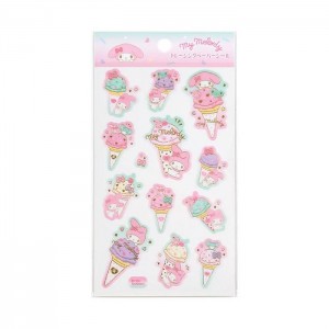 Hello Kitty My Melody Sticker Sheet (Ice Cream Party Series) Rosas | CL_HK32037