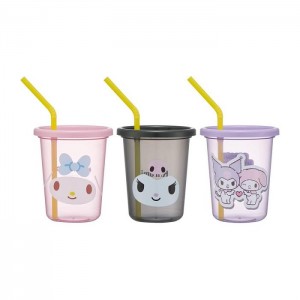 Hello Kitty My Melody & Kuromi Complete Tumbler 3pc Set Multicolor | CL_HK17637