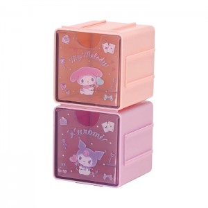 Hello Kitty My Melody & Kuromi Cubic Storage Containers (Set of 2) Rosas | CL_HK15400