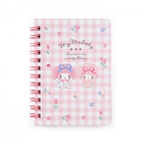 Hello Kitty My Sweet Piano Compact Ruled Notebook Rosas | CL_HK50972