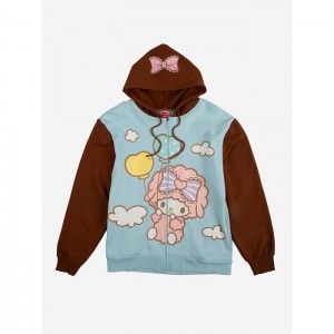 Hello Kitty My Sweet Piano x Dumbgood Zip Hoodie Multicolor | CL_HK30165