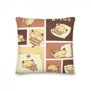 Hello Kitty Nyago Lazy Day 18" Square Pillow Multicolor | CL_HK88597